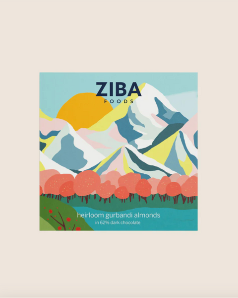 Ziba Foods, Heirloom Gurbandi Almonds Chocolate