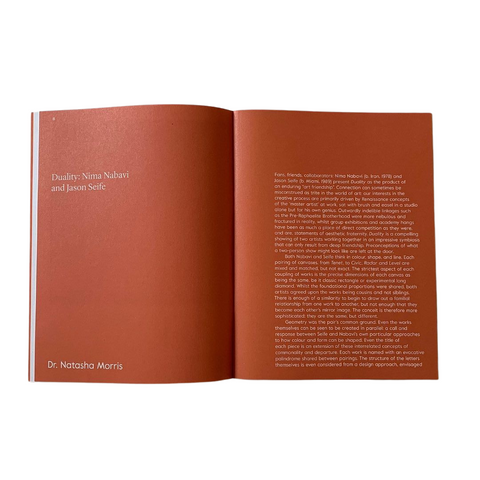 Nima Nabavi and Jason Seife, Duality Exhibition Catalogue, 2023