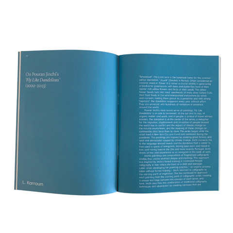 Pouran Jinchi, Fly Like Dandelions Exhibition Catalogue, 2024
