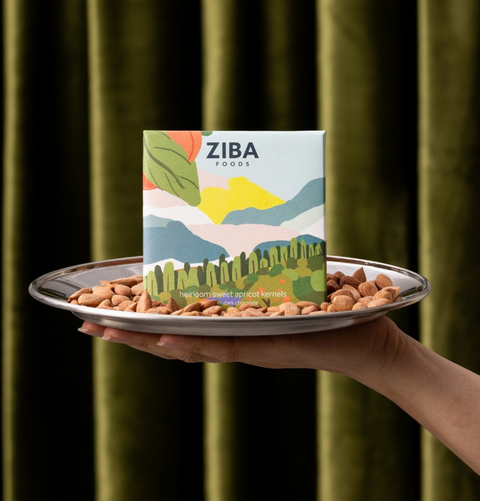 Ziba Foods, Heirloom Sweet Apricot Kernels Chocolate