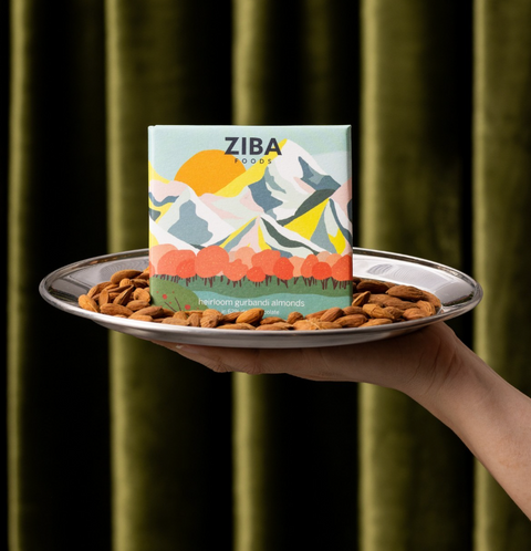 Ziba Foods, Heirloom Gurbandi Almonds Chocolate