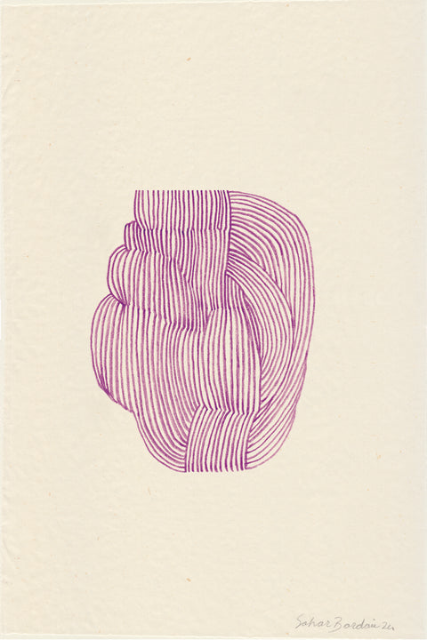 Sahar Bardaie, Wind Embodied in Stone Red, 2024