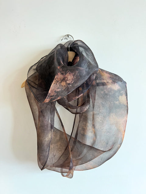 Alchemy of Dyeing, Infinity Silk Scarf