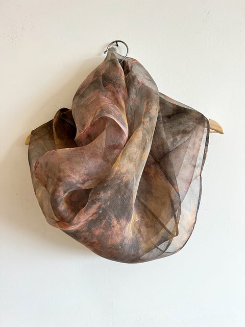 Alchemy of Dyeing, Infinity Silk Scarf