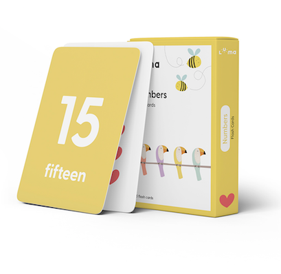 Luma, Numbers Flash Cards