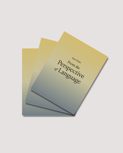 Sara Naim, From the Perspective of Language Exhibition Catalogue, 2026