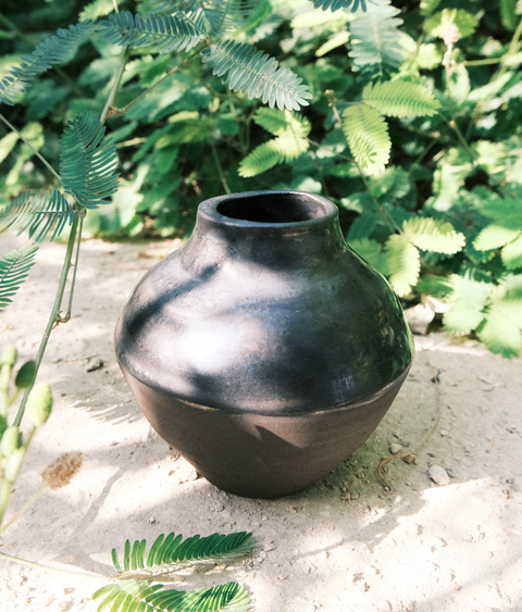 Omar Al Gurg, Ceramic Vase (Dark Brown)