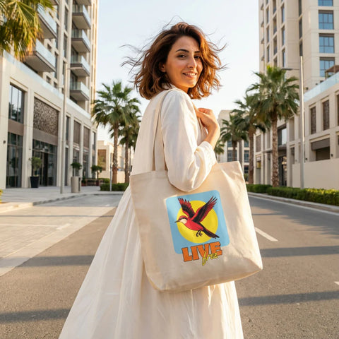 Socksapart, Live Uncaged Tote Bag