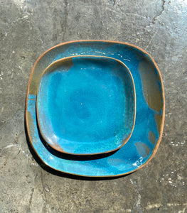 Sandy Handmade Ceramics, Turquoise Glaze Set (Set of 4)